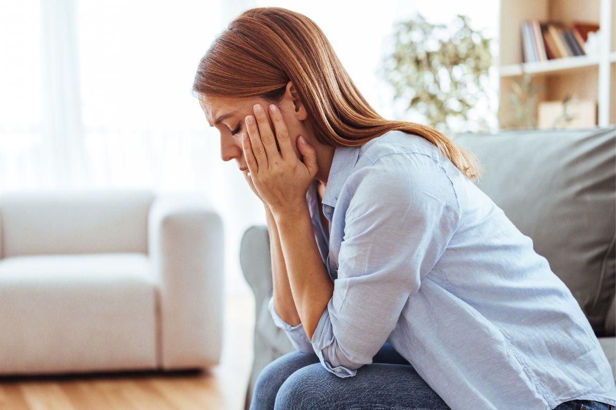 Załamana kobieta