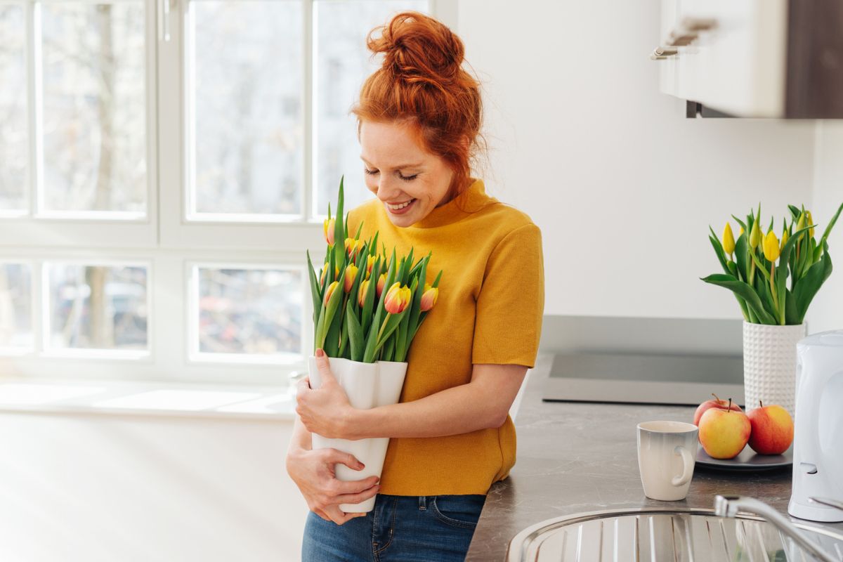 wiosna żółte tulipany