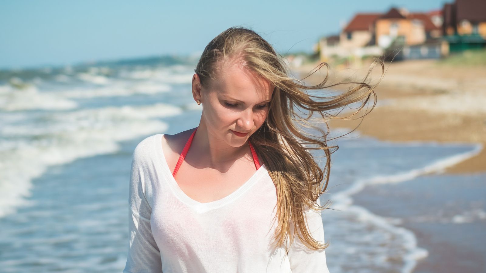 kobieta 30+ na plaży