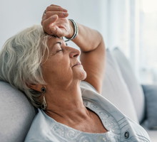 kobieta 60+ zmęczona
