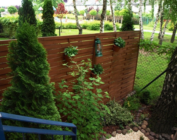 Dzięki ściance mamy nieco prywatności ;)