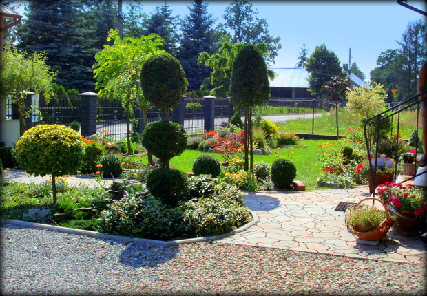 tu również widok na ogródek z przodu domu