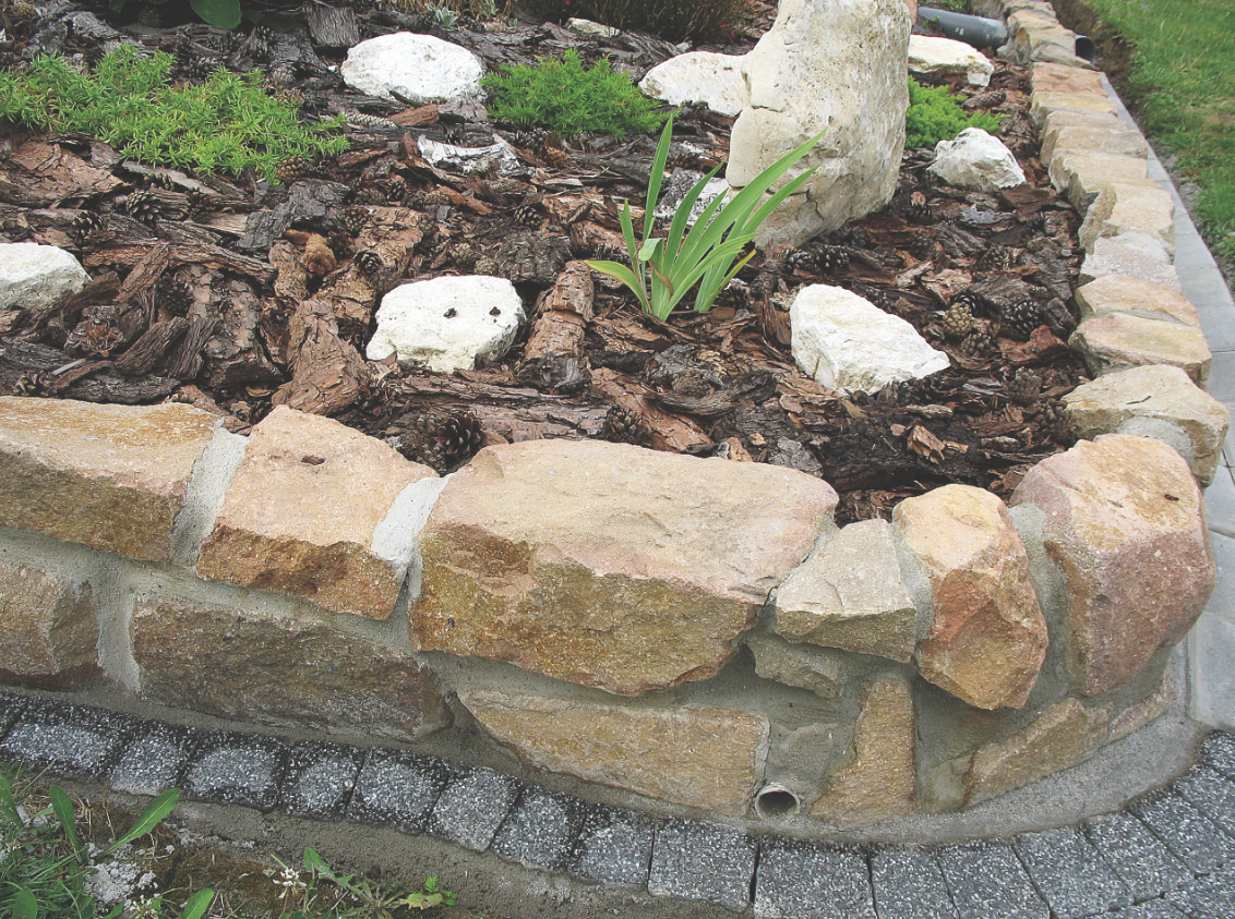 Murek wyższy niż 20 cm wymagałby dodatkowego drenażu