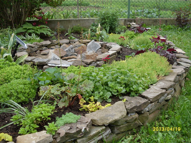 Skalniak i źródełko wykonane przeze mnie własnoręcznie.