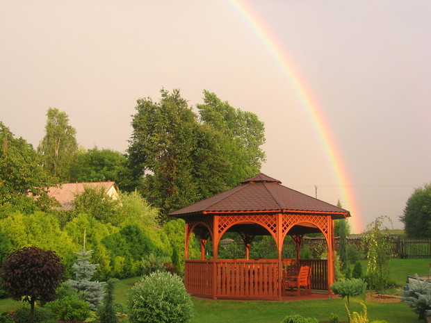 Strefa relaksu wśród zieleni..