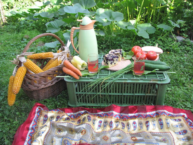 Podwieczorek na trawie:)