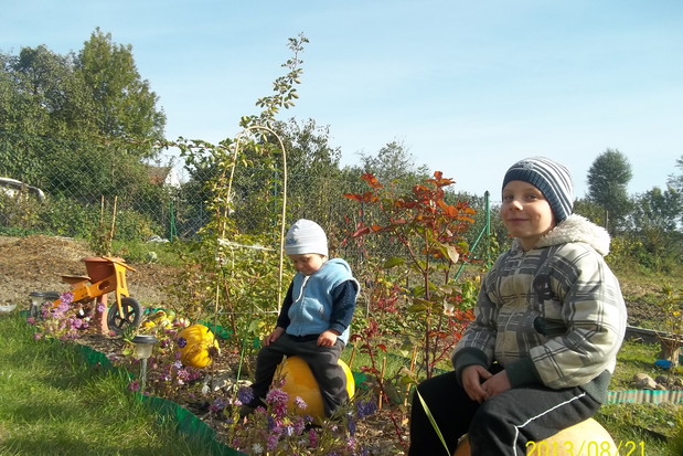 DZIECIACZKI NA DYNIACH:)