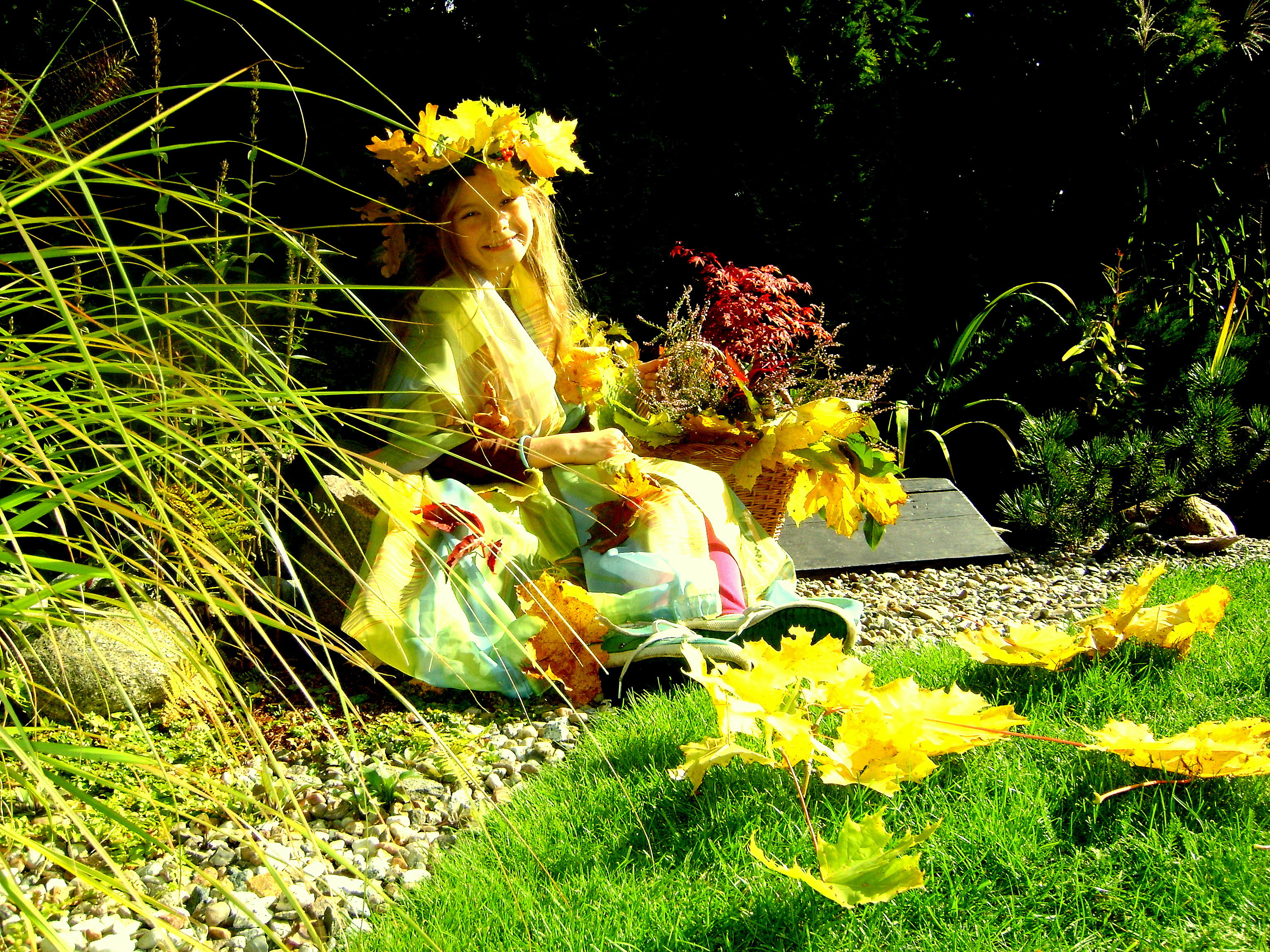 Jesień w koszyczku dary niesie