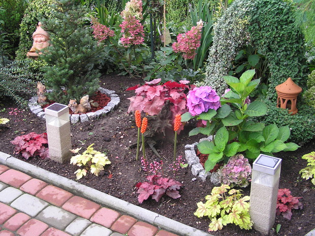 kompozycje żurawkowe BERRY SMOOTHIE  i ŻURAWECZKA GOLDEN ZEBRA ożywiają jesienny ogród