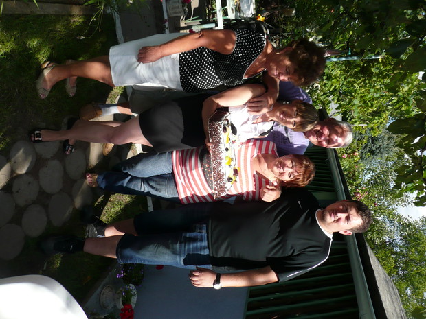 Stali bywalcy ogrodu.