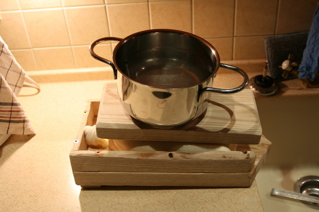 Przykrywamy i dodajemy obciążenie