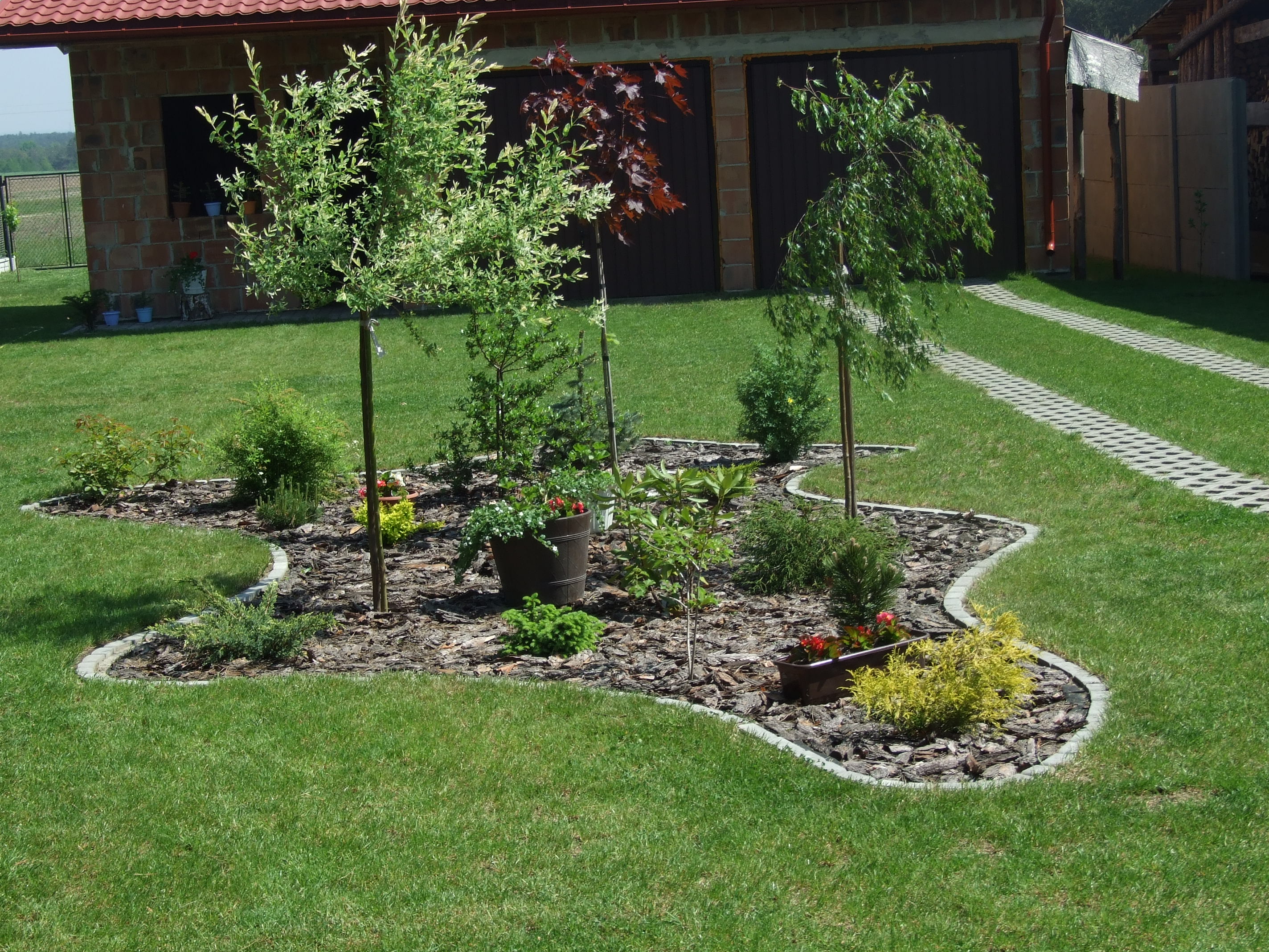 Wyspa na środku podwórka