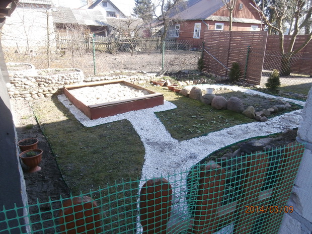 mój mały ogródeczek na wczesną wiosnę
