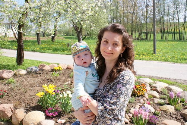 Wiosenny spacer z synkiem