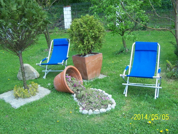 Chwila odpoczynku w ogrodzie