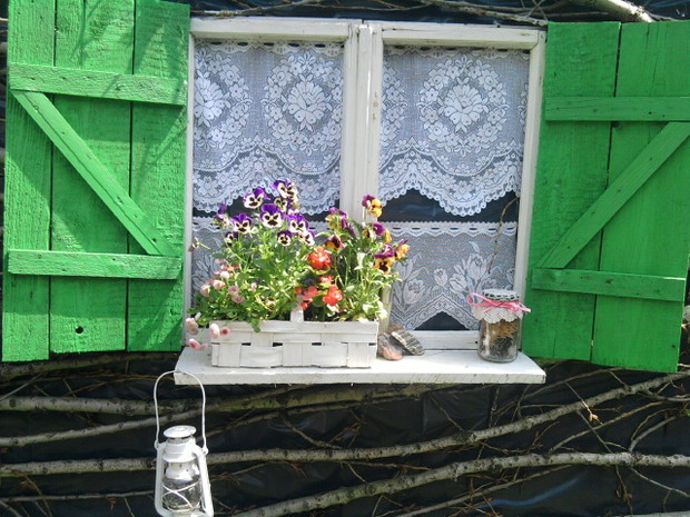 Mój pomysł na ozdobienie drewutni