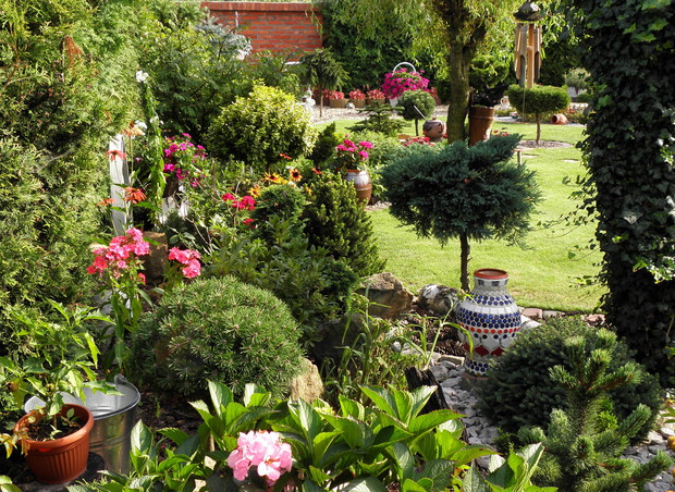 wiejski zakątek widziany z innej strony