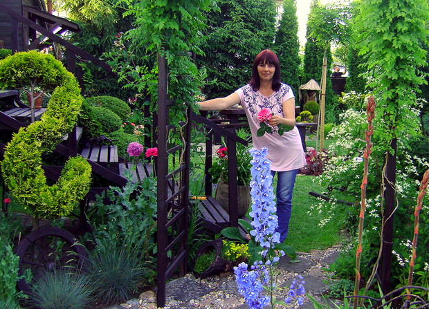 Moja skromna osoba, która ten ogród zaprojektowała i stworzyła  :)
 