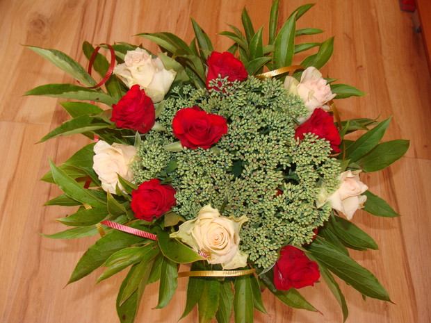 Bukiecik Imieninowy zrobiony dla mojej córki Anny.