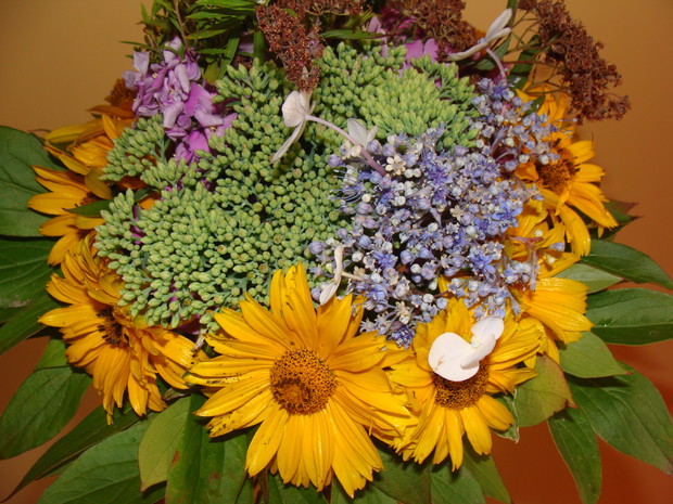 Bukiecik zrobiony dla siostrzenicy Kasi.