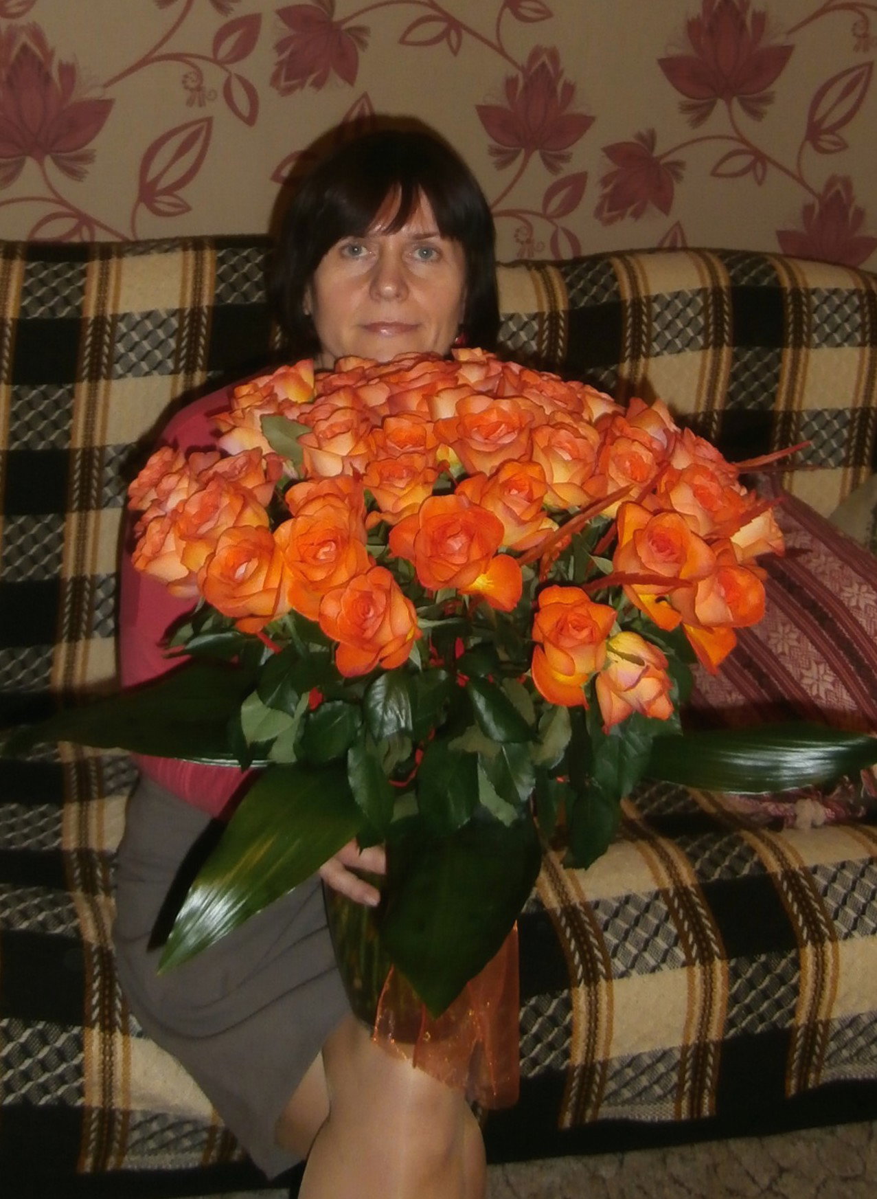 bukiet 50 róż na urodziny Bożenki :)