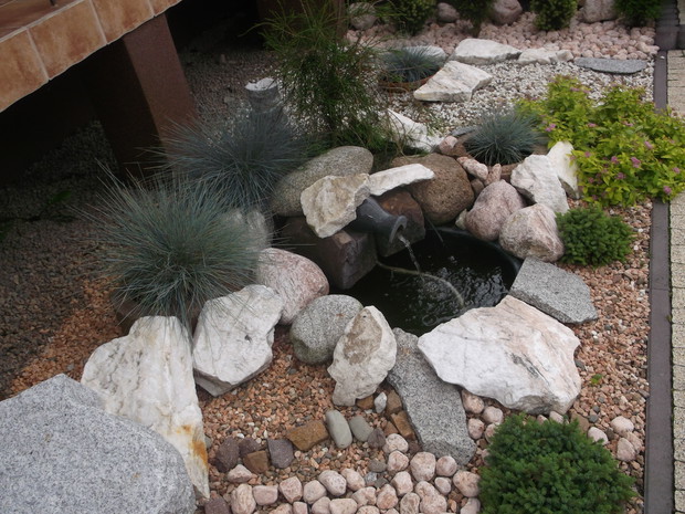 mała fontanna, ,część frontowa.