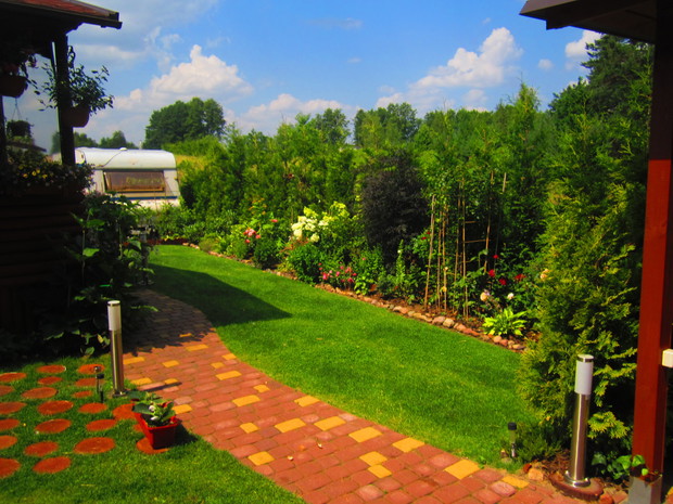 Rabata  głównie z różami