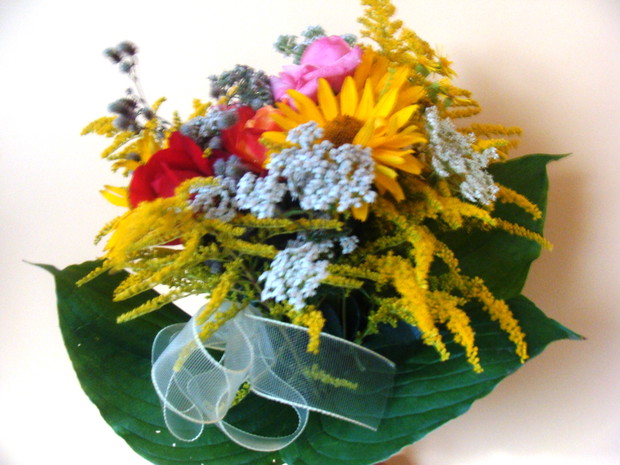 Bukiecik zrobiony dla mamy...