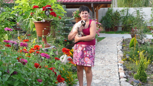 Kamienne murki i ścieżki to dzieło rąk mojego męża.