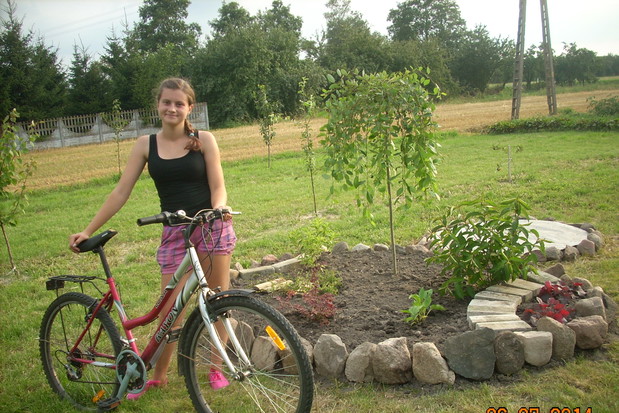 Odpoczynek przy rabacie.