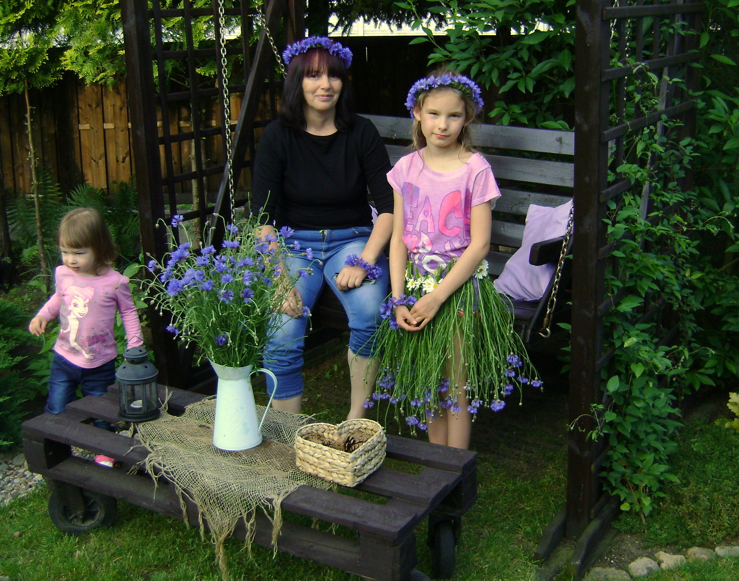 Ja z wnuczkami, Madzią Nadią  :)