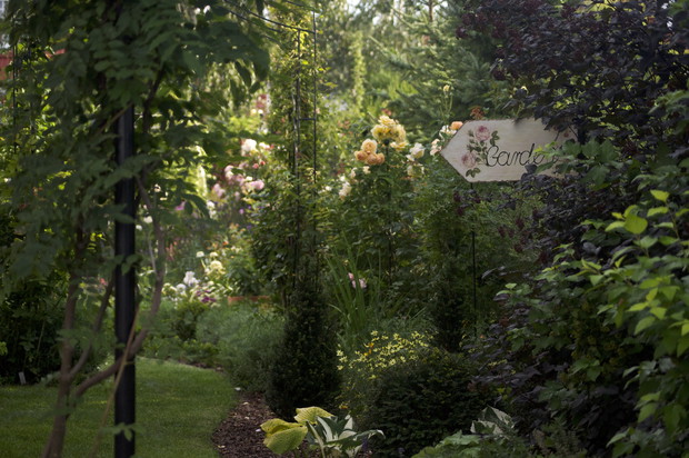 Ogrodowy drogowskaz wykonała dla mnie mama