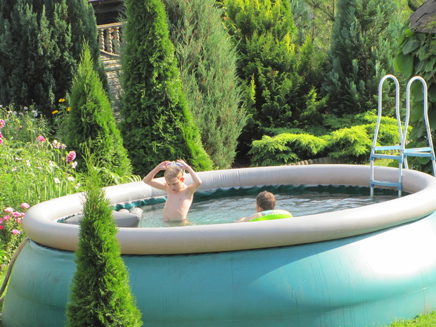 Latem to niewątpliwie ulubiona atrakcja  w ogrodzie.