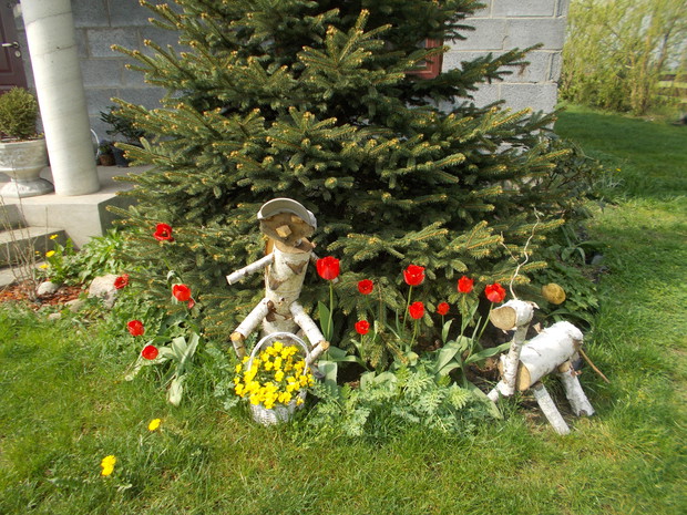 moje figurki z gałązek brzozowych 