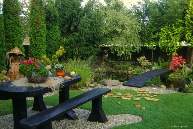 Komplet mebli ogrodowych - wykonanie mojego syna i męża  