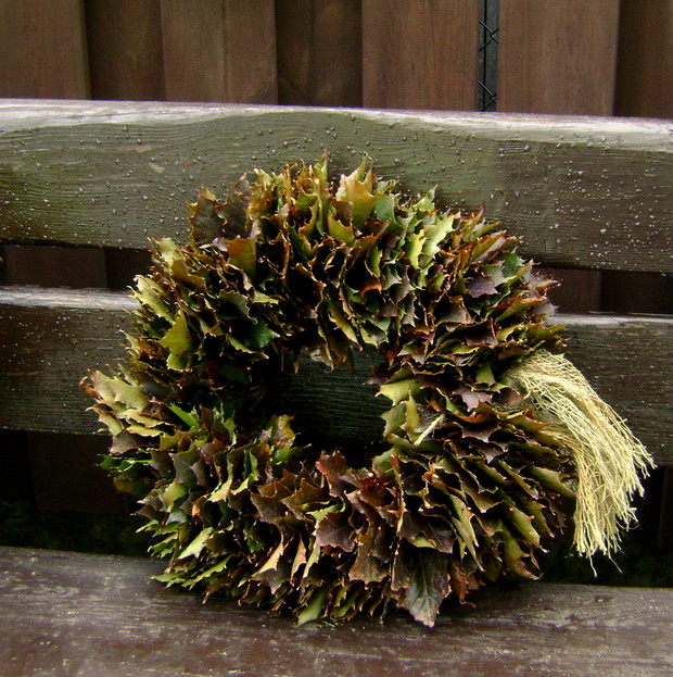 Wianek z liści klonu