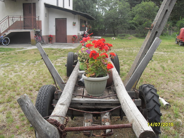 Stary wóz też ukwiecony