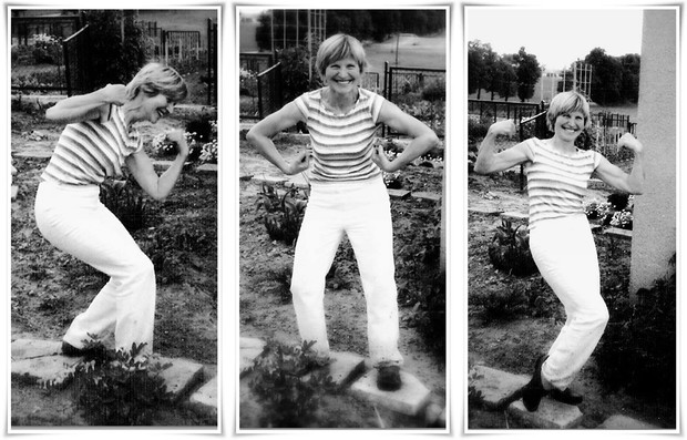  To ja .

Najfajniejsza siłownia na świecie ... to kawałek ugoru,który chce się zmienić w niebo na ziemi .
Spójrzcie tylko na moje muskuły :)