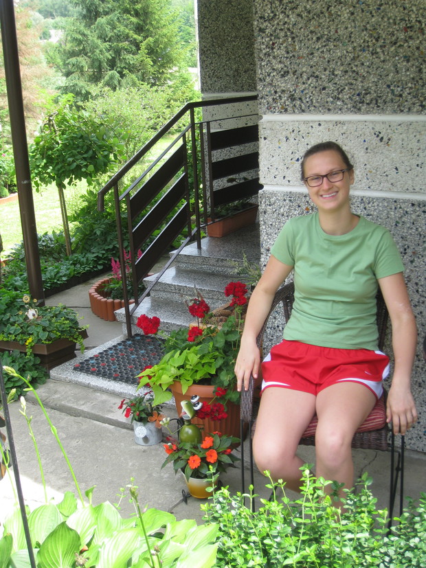 odpoczynek wśród kwiatów