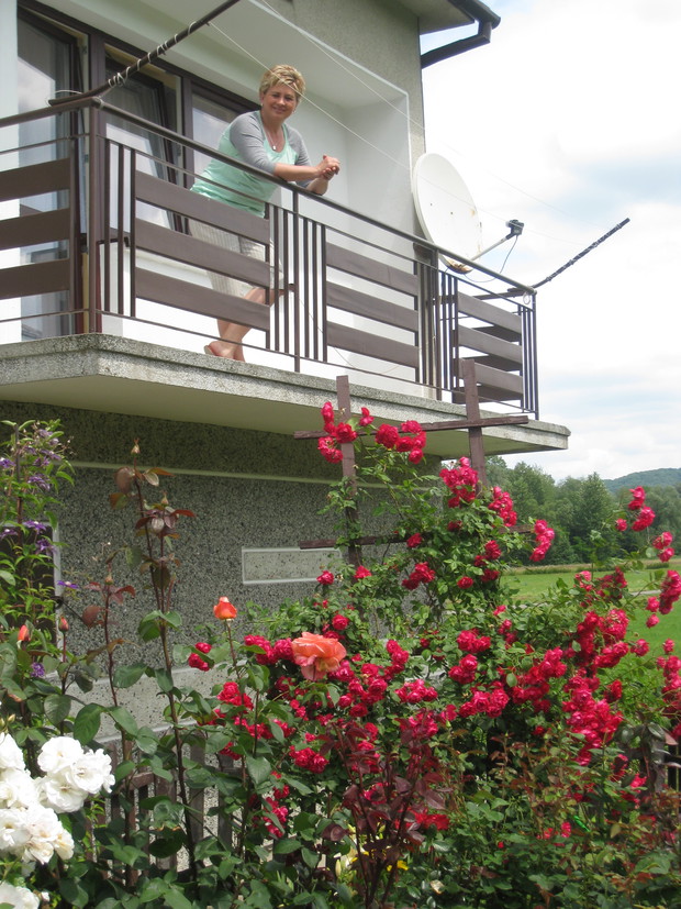 Ogródek z różami mojej mamy