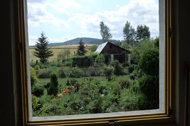 Widok z okna altanki