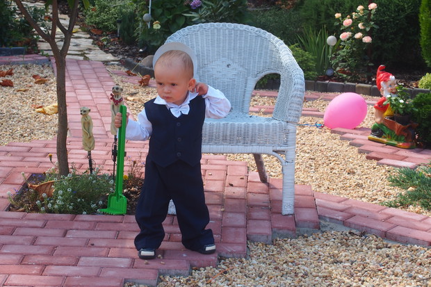 Wnusio w dniu pierwszych urodzin