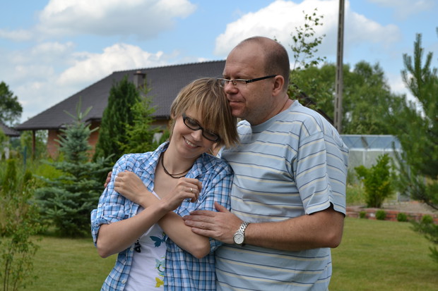 Tato i Basia. Tkliwie.