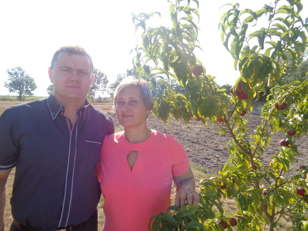 Z mężem Marcinem cieszę się z każdych plonów. 