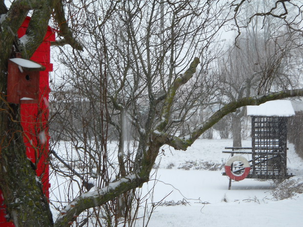 Altanka nad stawkiem.