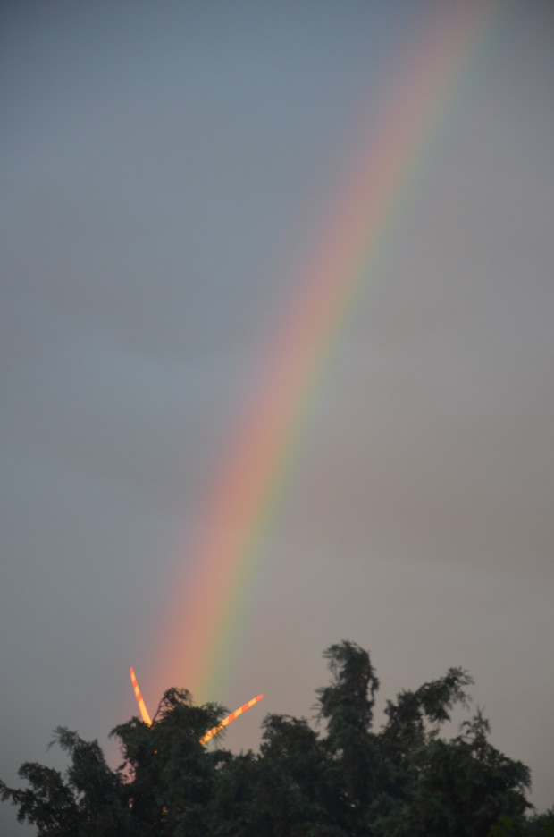 Tęcza nad naszą wioską :) 
2016-08-21