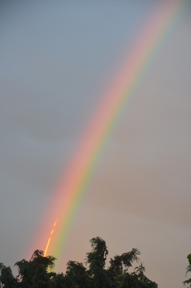 Tęcza nad naszą wioską :) 
2016-08-21