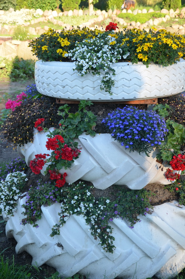 Mój pomysł i moje wykonanie na piętrowy skalniak :)