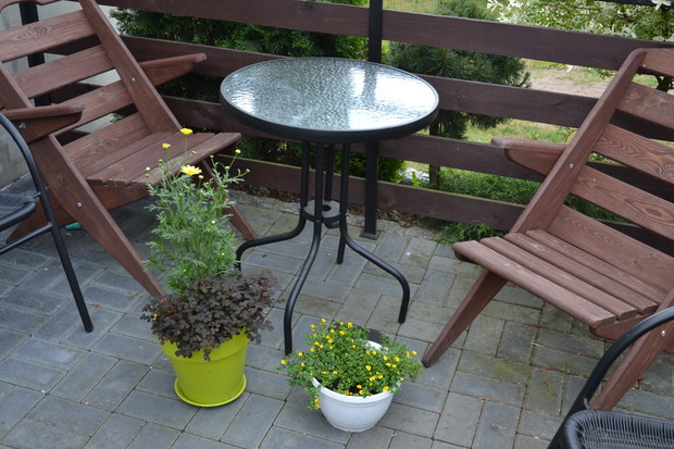 Miejsce wypoczynku na tarasie