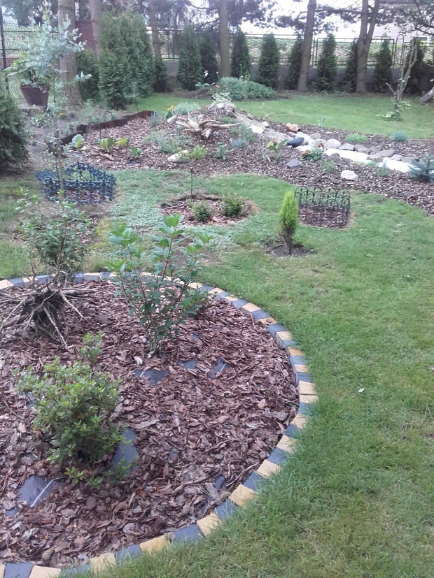 rondko z hortensjami to sadzonki z tego roku są małe